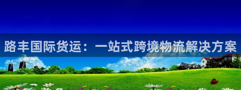 Z6尊龙官网入口：路丰国际货运：一站式跨境物流解决方案